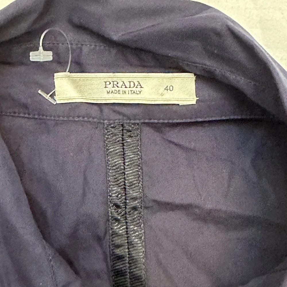 Prada black cotton women shirt size 6 - Picture 3 of 16